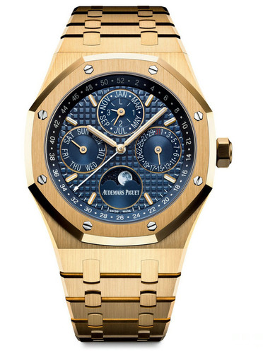 Audemars Piguet Royal-Oak fake watches with golden cases are symbol of nobility.