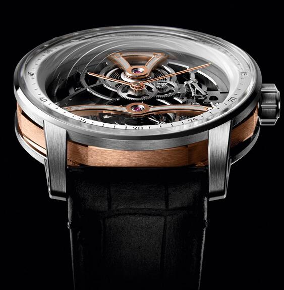 The timepiece presents the brand's high level of watchmaking craftsmanship.