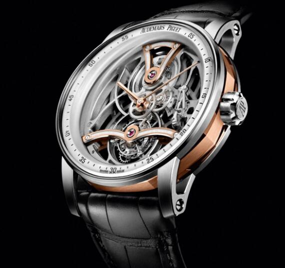 The skeleton dial allows the wearers to enjoy the beauty of the movement.