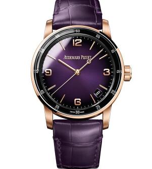 The color matching of rose gold and purple is eye-catching.